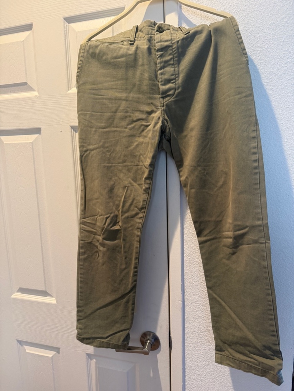 Buck Mason Olive Green Chino Pants